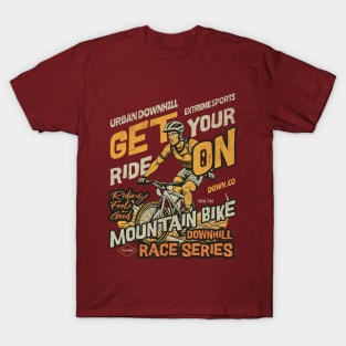 Mountain Biker Retro Fun Biking Race T-Shirt